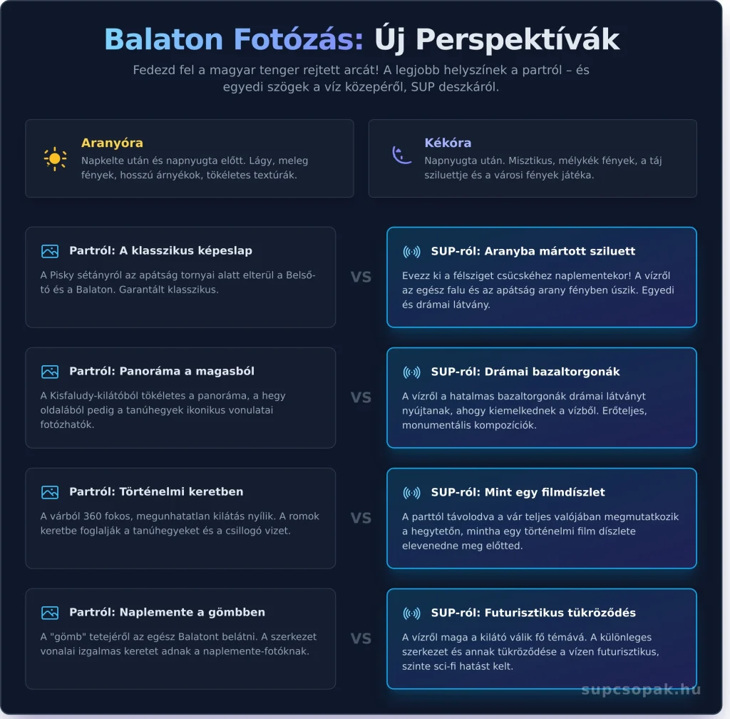 A jó hír az, hogy a tökéletes balaton fotózás nem a drága felszerelésen múlik, hanem a látásmódon, a megfelelő helyszíneken és egy csipetnyi kalandvágyon.